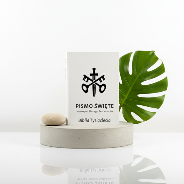 projekt Klucze Piotrowe - Biblia Tysiąclecia Pallottinum – Pismo Święte Starego i Nowego Testamentu z personalizowanym nadrukiem UV