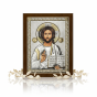 Srebrna Ikona Jezus Chrystus – znak Bożej miłości i pokoju | ICONA SACRA™ Silver
