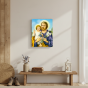 Obraz na desce lipowej – Święty Józef 15×20 – opiekun rodziny i wiary | SACRA LIGNUM™