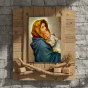 Obraz na desce lipowej – Matka Boża Cygańska 15×20 – matczyna opieka i bliskość | SACRA LIGNUM™