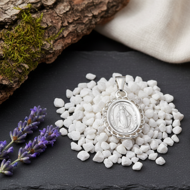Medalik srebrny, pr. 925 – Matka Boska Niepokalana Cudowny Medalik z koroną 2,3 g