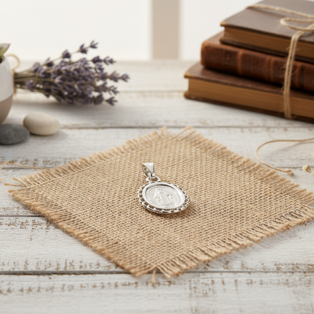 Medalik srebrny, pr. 925 – Matka Boska Niepokalana Cudowny Medalik z koroną 2,3 g