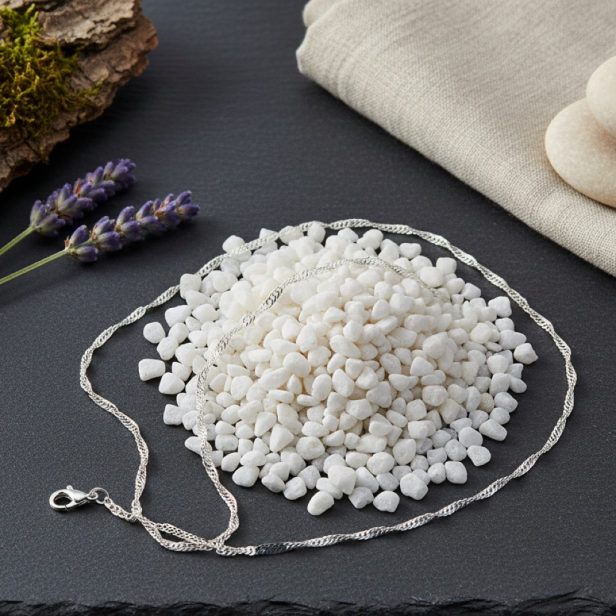 Łańcuszek srebrny SINGAPUR – delikatny splot, próba 925