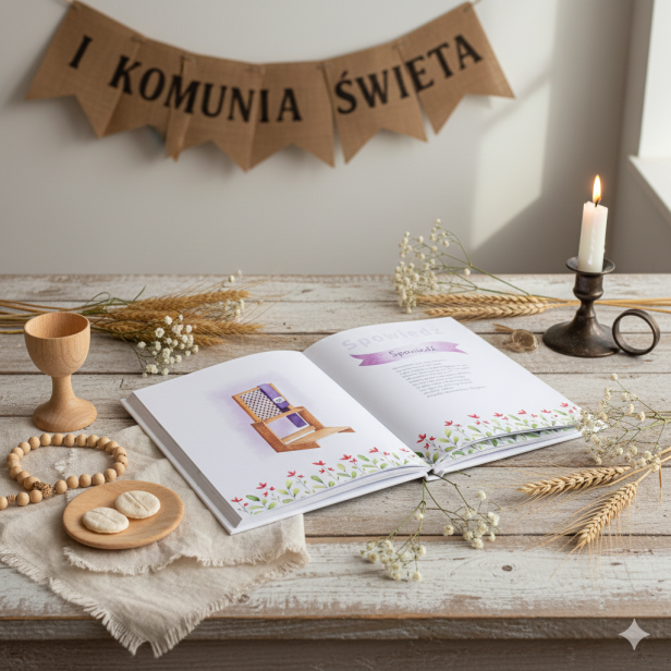 „Jestem gotowa, mój Jezu” – album i pamiątka Pierwszej Komunii Świętej