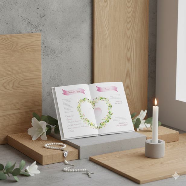 „Jestem gotowa, mój Jezu” – album i pamiątka Pierwszej Komunii Świętej