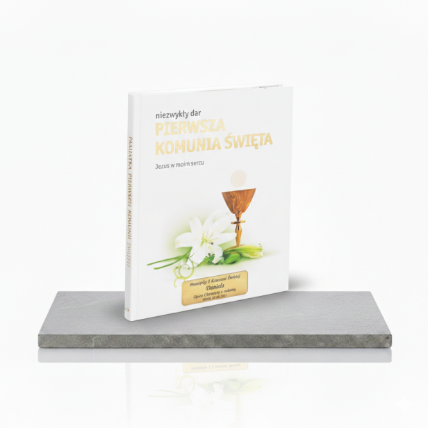 „Niezwykły dar” – album pamiątkowy Pierwszej Komunii Świętej z grawerem
