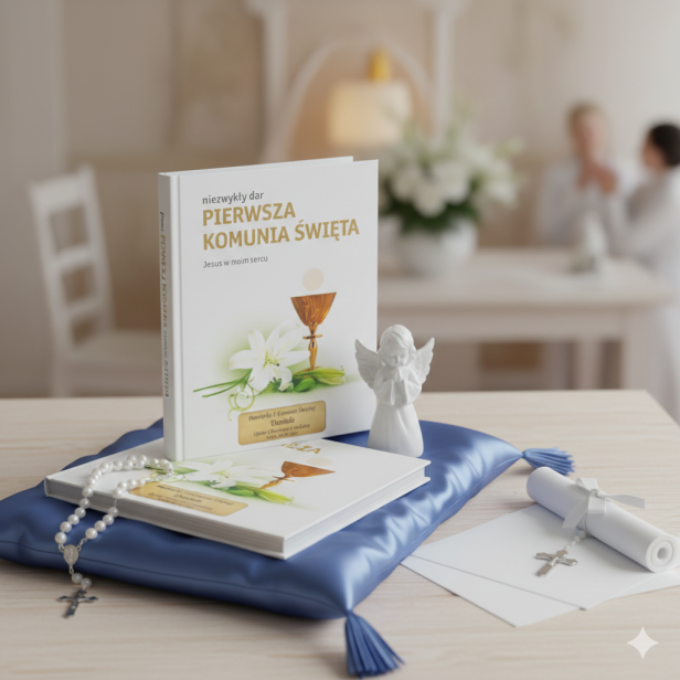 „Niezwykły dar” – album pamiątkowy Pierwszej Komunii Świętej z grawerem