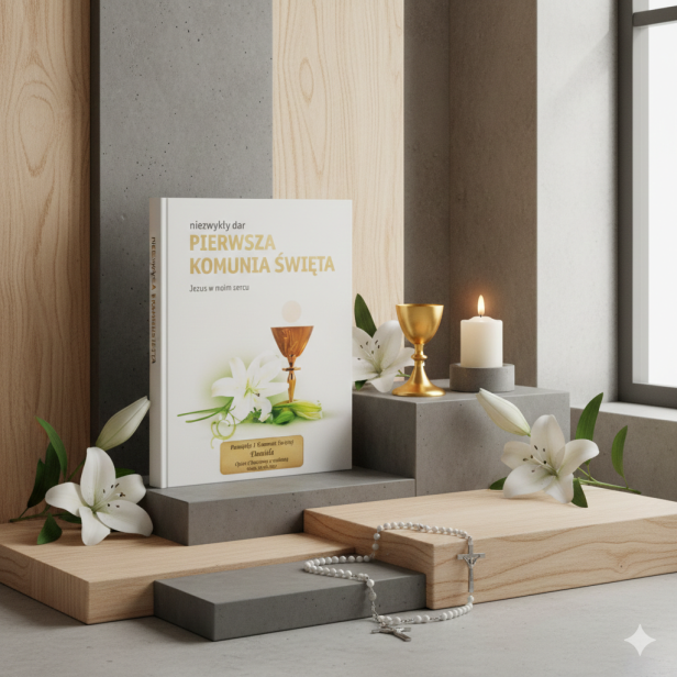 „Niezwykły dar” – album pamiątkowy Pierwszej Komunii Świętej z grawerem