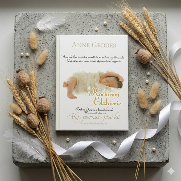 Moje Pierwsze 5 Lat – Album Anne Geddes z dedykacją | Pamiątka dzieciństwa