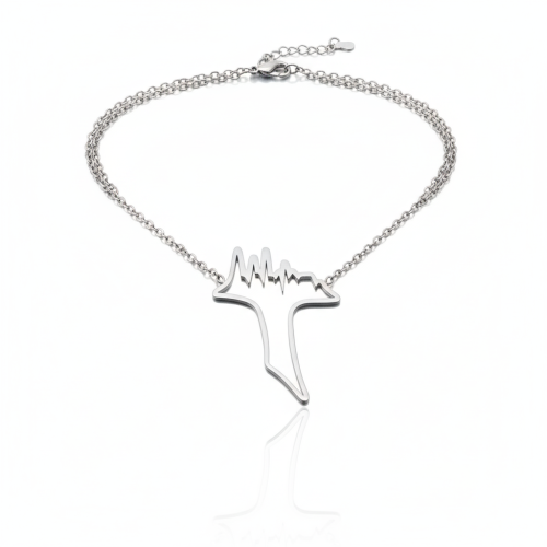 Naszyjnik z krzyżykiem Tau – stal nierdzewna (Stainless Steel)