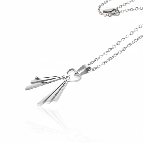 Naszyjnik Serce Jezusa – Jezus Miłosierny (Merciful Heart) | Stainless Steel