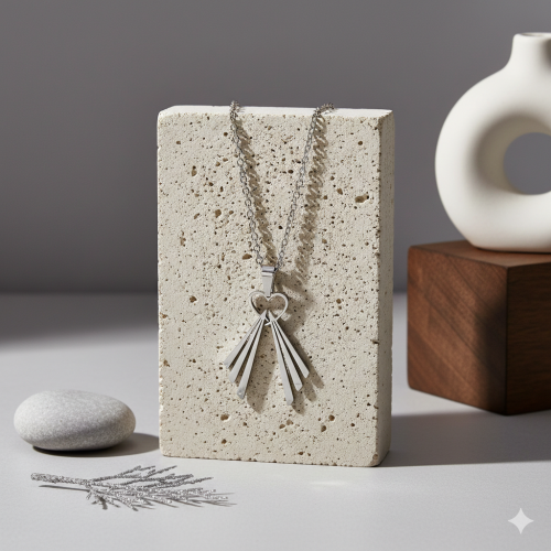 Naszyjnik Serce Jezusa – Jezus Miłosierny (Merciful Heart) | Stainless Steel