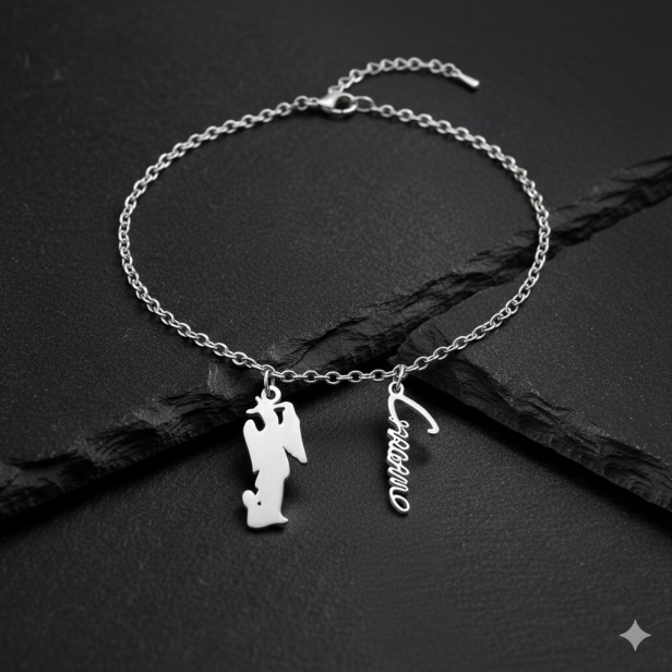 Naszyjnik św. Michał Archanioł – objawienia z Gargano | Stainless Steel