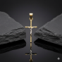 Złoty komplet Krzyż Papieski z Jezusem z białego złota pr. 585 – personalizowana pamiątka wiary.png