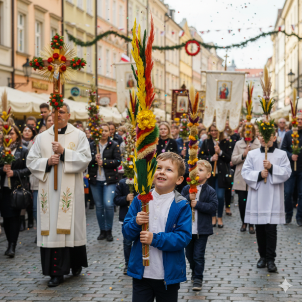 Palma Wielkanocna XL 60 cm – Naturalny Susz z Łąk Lubelszczyzny