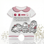 Panel METRYCZKA dla dziewczynki z grawerem i srebrnym obrazkiem AG999 | Linia BABY SILVER™