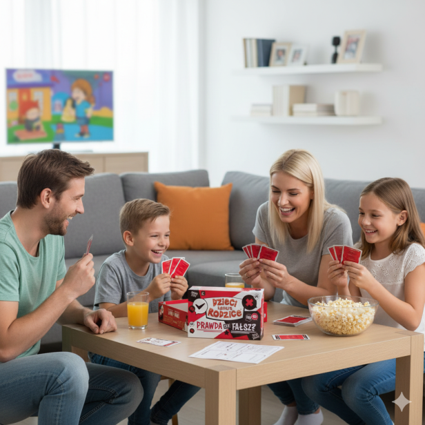 Dzieci kontra Rodzice: Prawda czy Fałsz? – dynamiczna gra quizowa dla rodziny