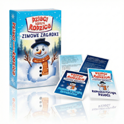 Dzieci kontra Rodzice Zimowe zagadki - gra rodzinna edukacyjna
