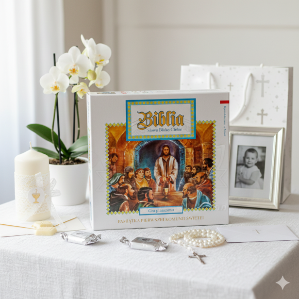 Biblia: Pamiątka I Komunii Świętej – gra planszowa edukacyjna