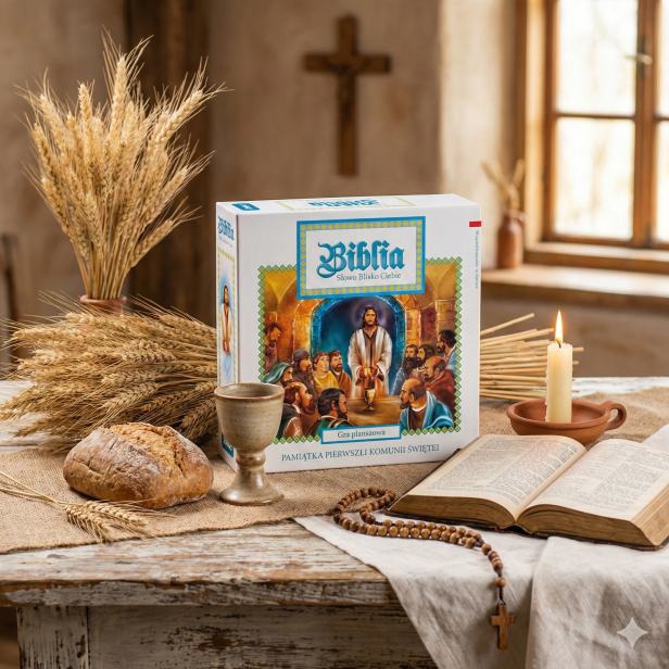 Biblia: Pamiątka I Komunii Świętej – gra planszowa edukacyjna