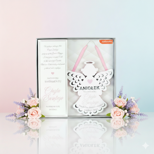 Zawieszka ANIOŁ „Narodziny Księżniczki” – Pamiątka narodzin dziewczynki