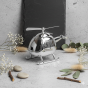 Skarbonka HELIKOPTER posrebrzana – personalizowana | Linia BABY SILVER™