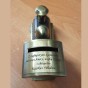 Skarbonka LOKOMOTYWA posrebrzana z grawerem | Linia BABY SILVER™