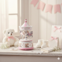 Karuzela z pozytywką Różowa – CLASSIC | Linia BABY WOOD™