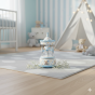 Karuzela z pozytywką Niebieska – CLASSIC | Linia BABY WOOD™