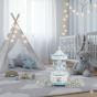 Karuzela z pozytywką Niebieska – CLASSIC | Linia BABY WOOD™