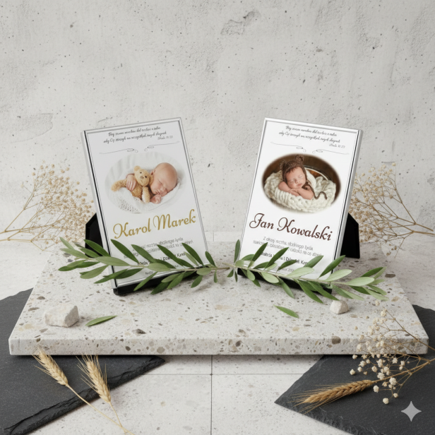 PHOTO BAMBINO – Obrazek w srebrnej ramie 13x18 cm z personalizacją | SILVER BABY™