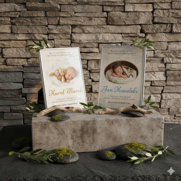 PHOTO BAMBINO – Obrazek w srebrnej ramie 13x18 cm z personalizacją | SILVER BABY™