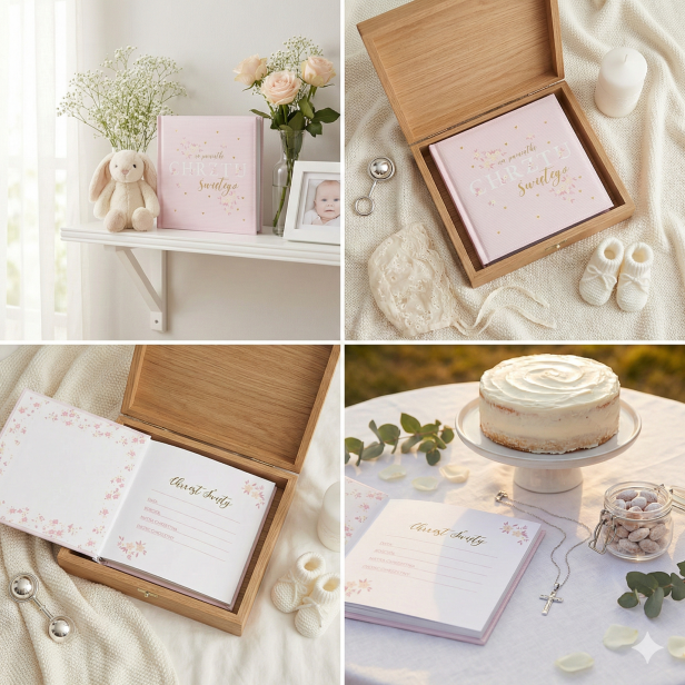 Album na zdjęcia CHRZEST ŚWIĘTY – 200 zdjęć 10×15 cm (dla dziewczynki)