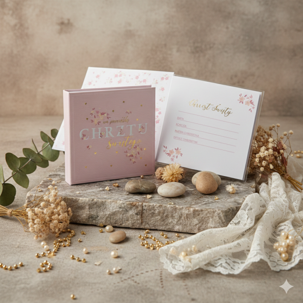 Album na zdjęcia CHRZEST ŚWIĘTY – 200 zdjęć 10×15 cm (dla dziewczynki)