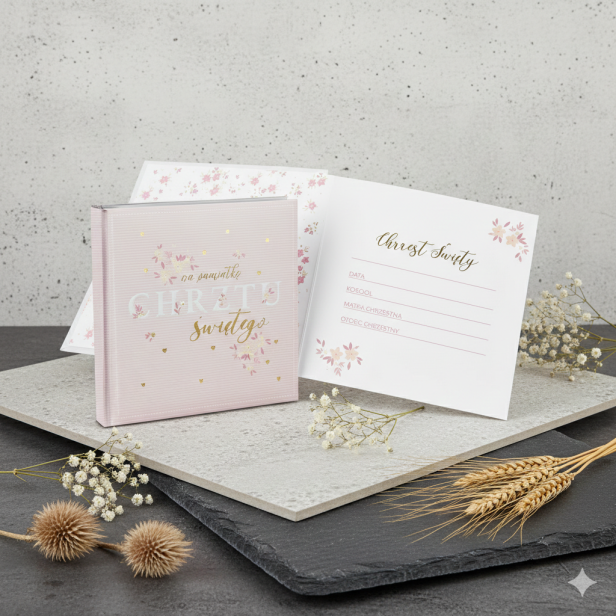 Album na zdjęcia CHRZEST ŚWIĘTY – 200 zdjęć 10×15 cm (dla dziewczynki)