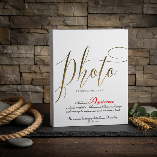 Album na zdjęcia PRECIOUS MOMENTS 20×24 cm – 44 strony, personalizowany