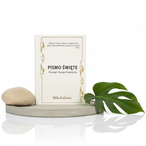 Pismo Święte Nowego i Starego Testamentu - oprawa twarda z nadrukiem Biblia