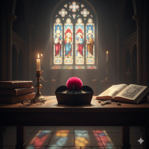 Biret kanonicki – tradycyjne nakrycie głowy kanonika