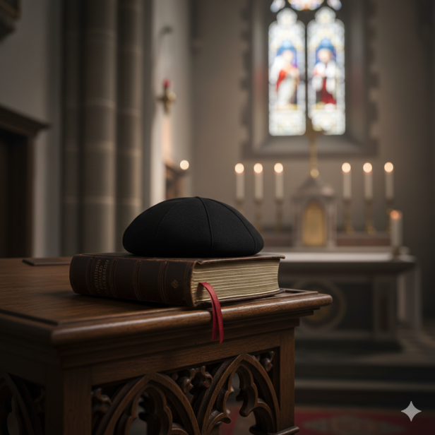 Klasyczna czarna piuska 17 cm