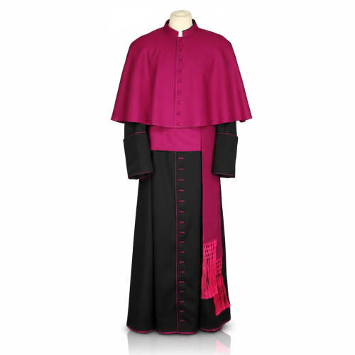 Pas kanonicki fioletowy z frędzlami | Szaty liturgiczne