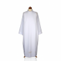 Alba kapłańska biała tropik – haft krzyż dolny centralny | Szaty liturgiczne