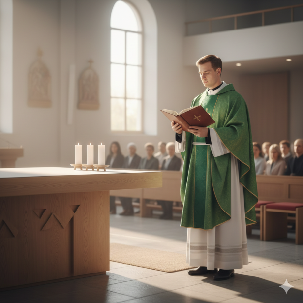 Alba kapłańska z tkaniny wiskozowej – krój rzymski | Szaty liturgiczne