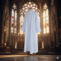Alba kapłańska poszerzana dołem – usztywnione mankiety | Szaty liturgiczne