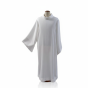 Alba kapłańska lniana biała – ozdobne mankiety | Szaty liturgiczne