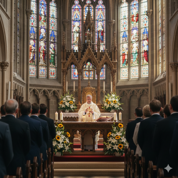 Ornat wielkanocny – Baranek Paschalny Alfa Omega | Dwustronny haft