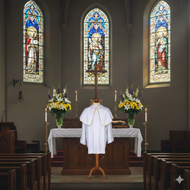 Pelerynka ministrancka jednokolorowa – 4 kolory do wyboru