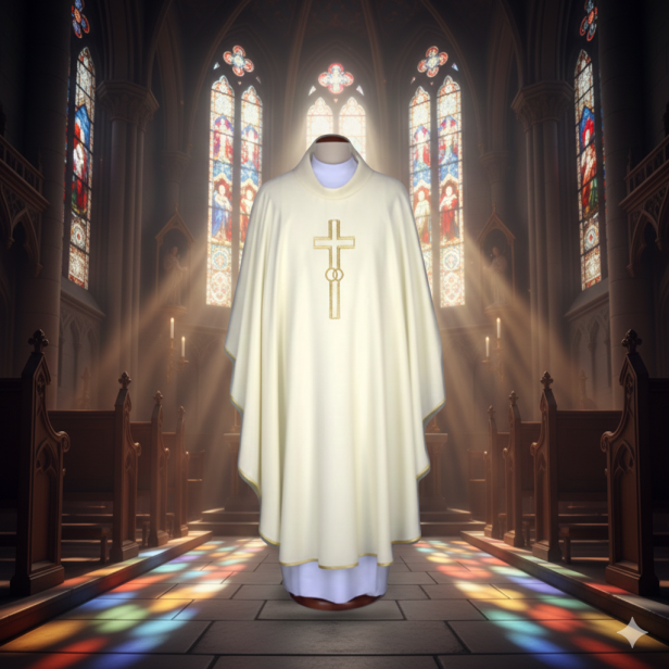 Ornat haftowany – symbolika ślubna | Szaty liturgiczne