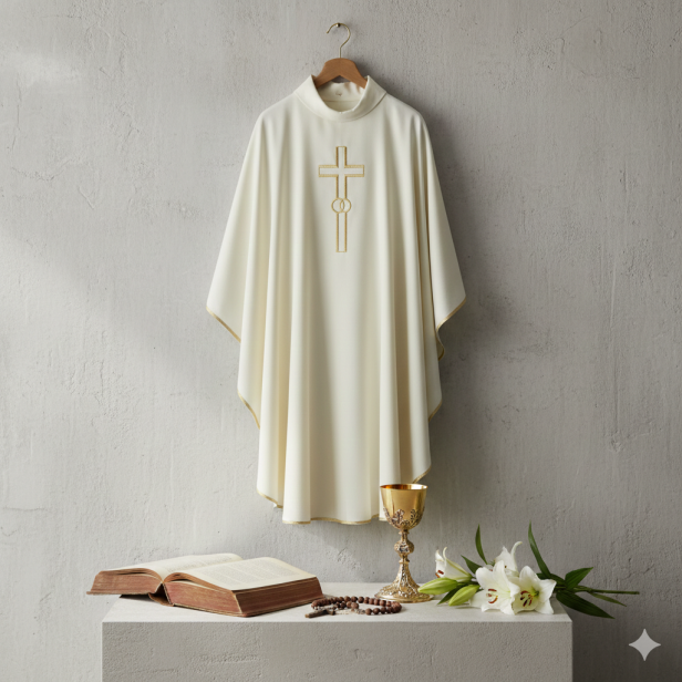 Ornat haftowany – symbolika ślubna | Szaty liturgiczne
