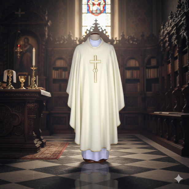 Ornat haftowany – symbolika ślubna | Szaty liturgiczne