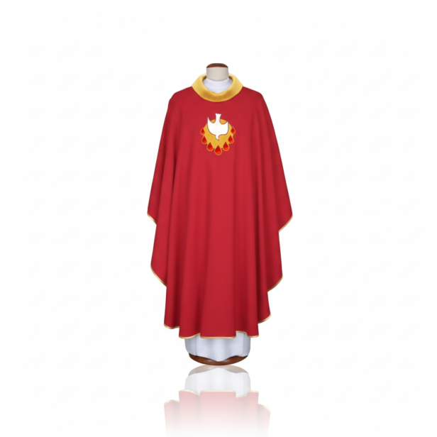 Ornat haftowany Duch Święty – symbolika Pięćdziesiątnicy | Szaty liturgiczne